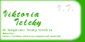 viktoria teleky business card
